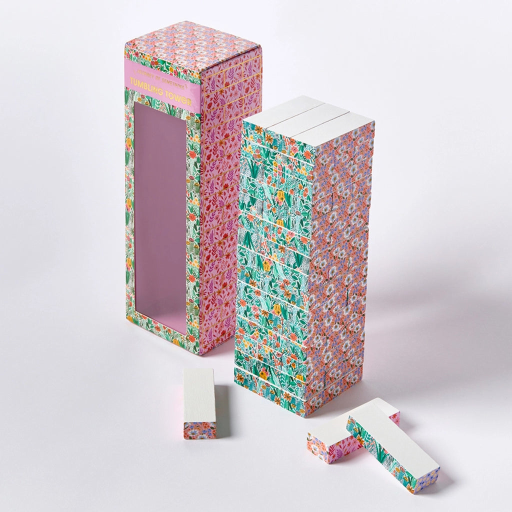 FLORAL TUMBLING TOWER