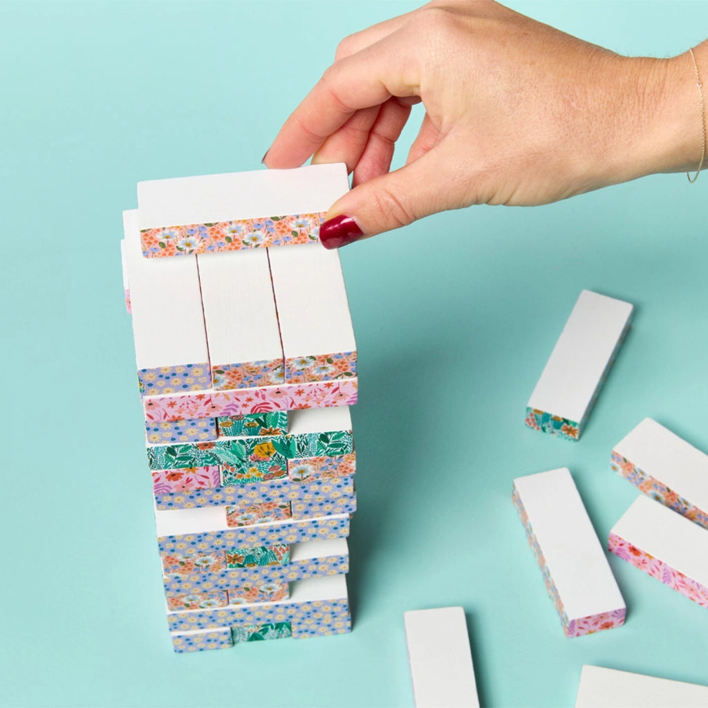 FLORAL TUMBLING TOWER