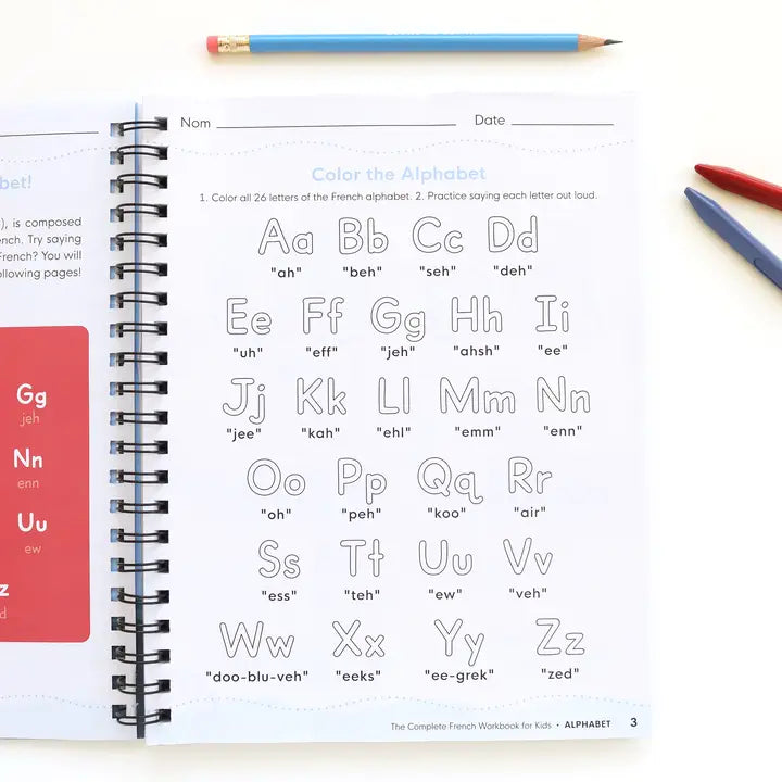 The French Workbook For Kids