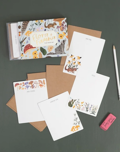 FLORA & FAUNA FLAT NOTE SET