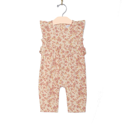 Flutter Long Romper - Blush Floral