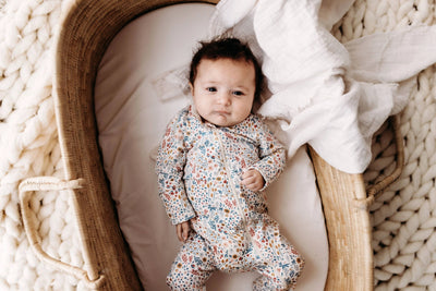 Footed Zip Romper - Mountain Meadow