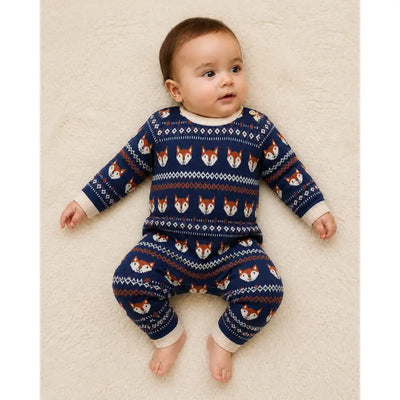 Fox Baby Knit Jumpsuit