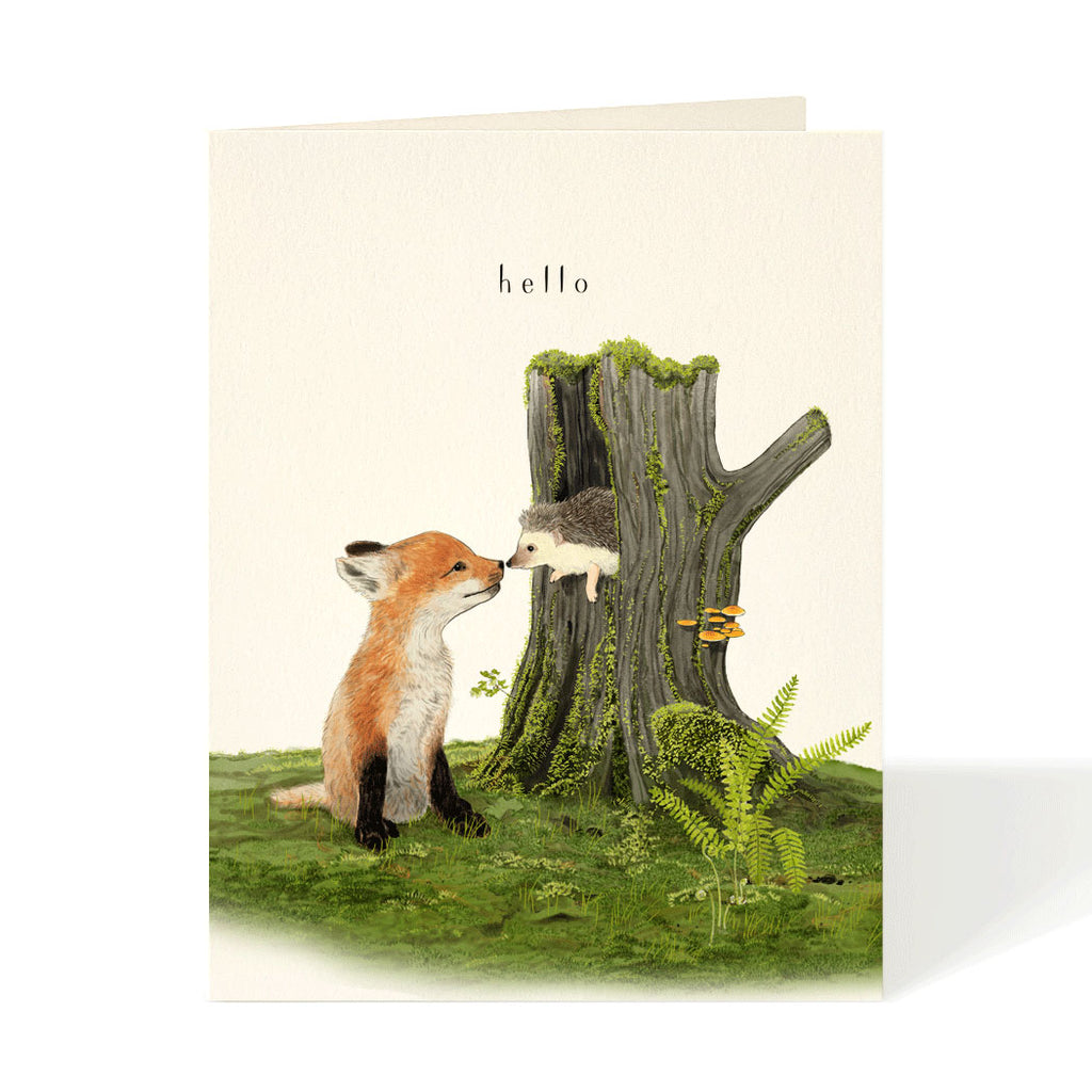 Fox and Hedgehog - Friendship Greeting Card