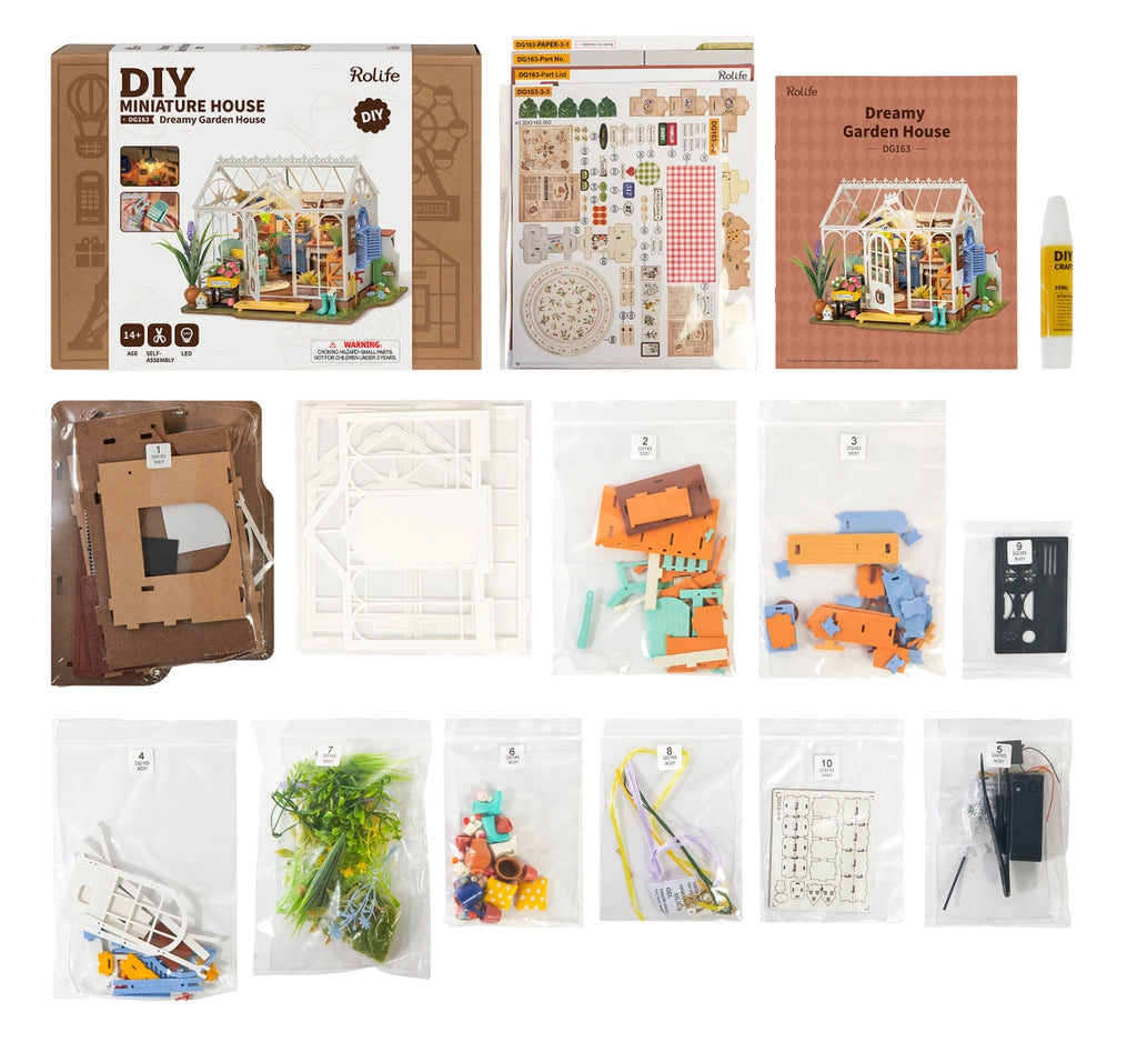 DIY MINIATURE HOUSE KIT:  DREAMY GARDEN HOUSE