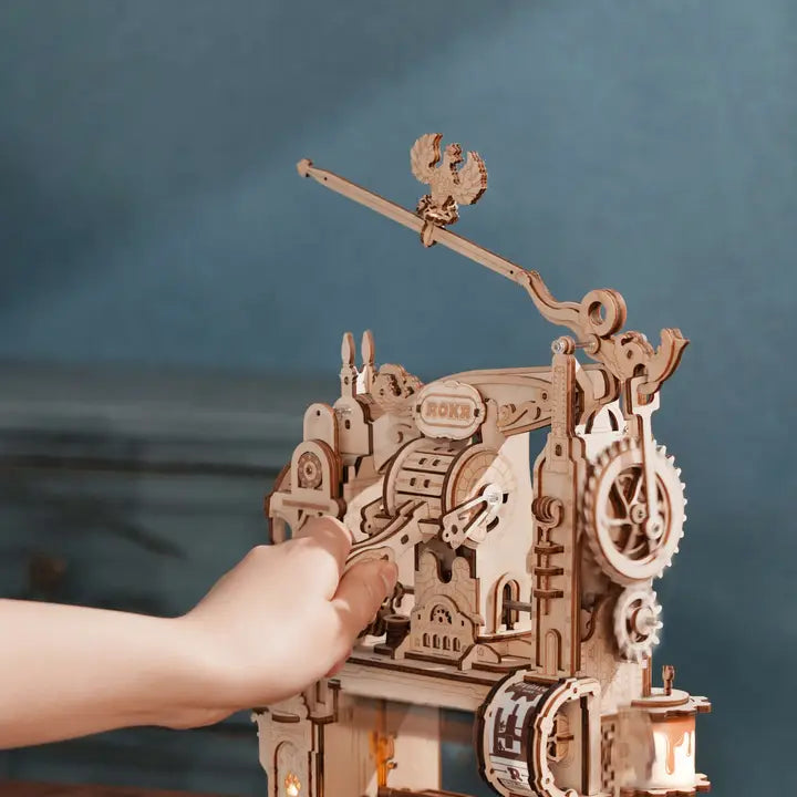 ROKR CLASSIC PRINTING PRESS WOODEN GEAR 3D PUZZLE KIT