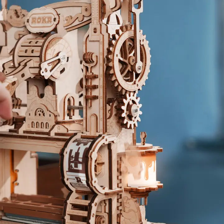 ROKR CLASSIC PRINTING PRESS WOODEN GEAR 3D PUZZLE KIT
