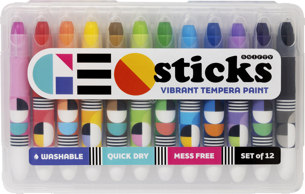 GEO STICKS - VIBRANT TEMPERA PAINT SET