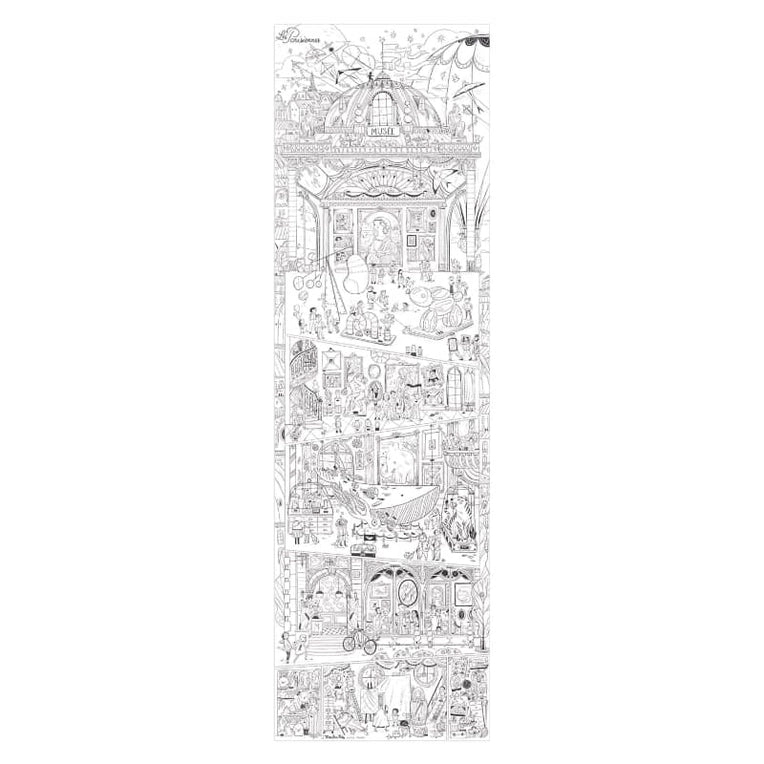 GIANT COLORING POSTER THE PARISIENNES