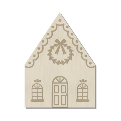 GINGERBREAD HOUSE BAMBOO  CUTTING BOARD