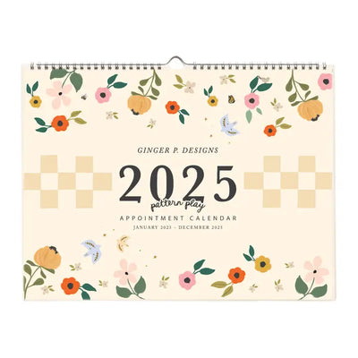 2025 GINGER P. DESIGNS APPOINTMENT CALENDER