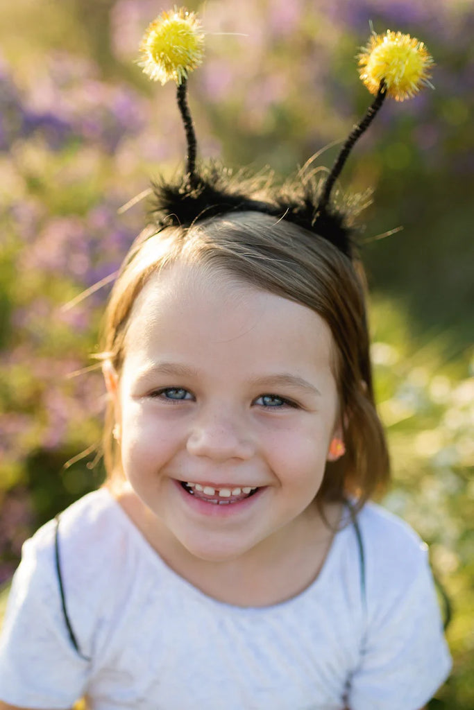 GLITTER BUMBLEBEE TUTU WITH WINGS AND HEADBAND, SIZE 4-6
