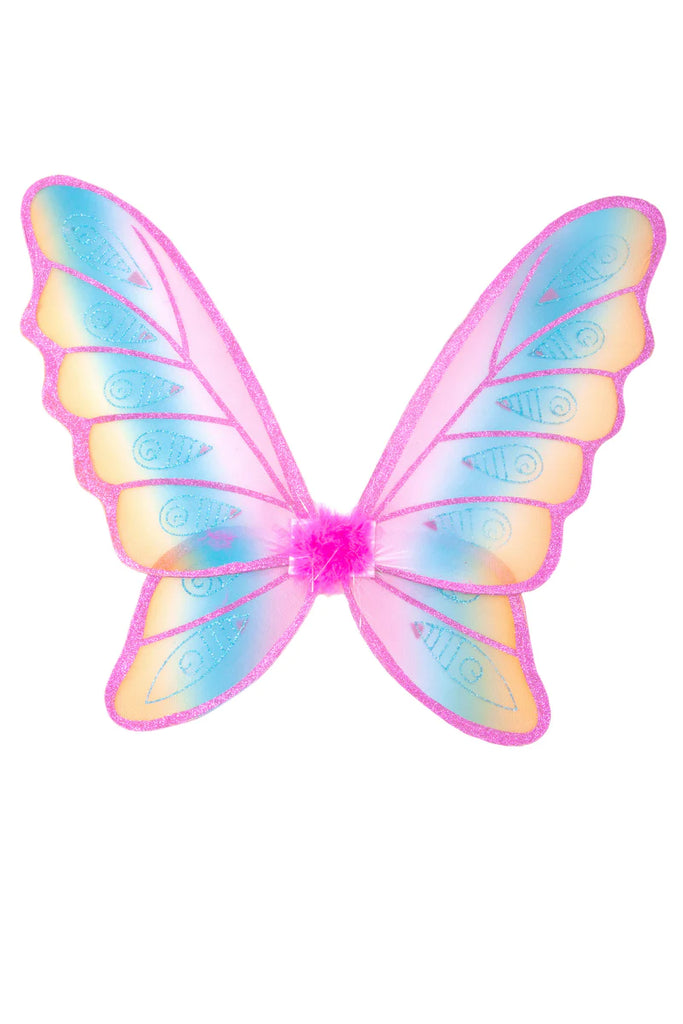GLITTER RAINBOW WINGS, MULTI/ FUCHSIA