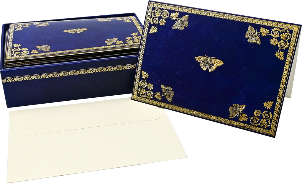GILDED BUTTERFLIES NOTE CARDS