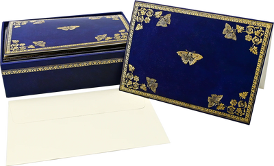GILDED BUTTERFLIES NOTE CARDS