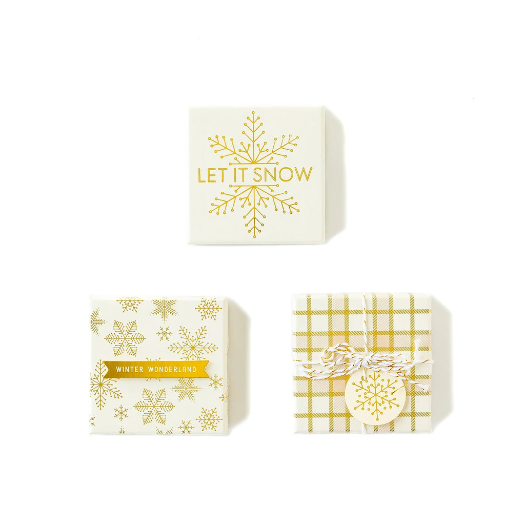 GOLD BOW GIFT CARD BOXES