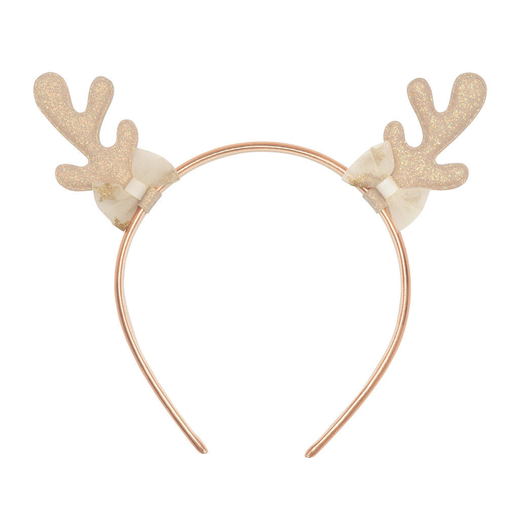 GOLDEN REINDEER HEADBAND