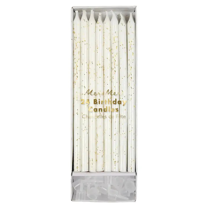 GOLD GLITTER CANDLES