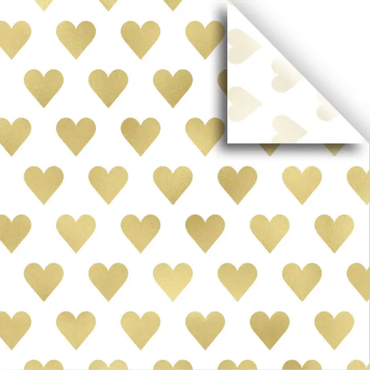 GOLDNE HEARTS TISSUE - PRINTED TISSUE PAPER