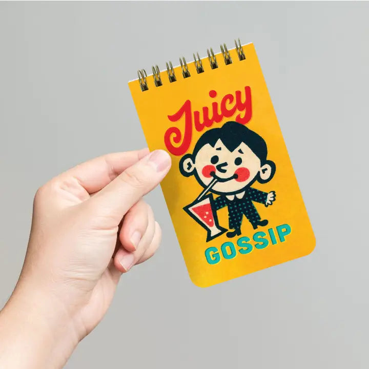JUICY GOSSIP - FUNNY 3x5 SPIRAL MEMO NOTEPAD