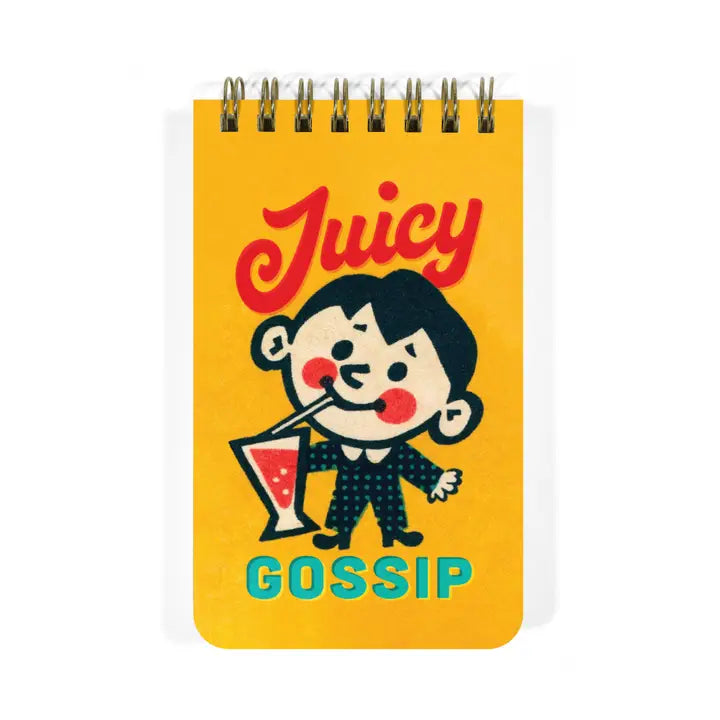 JUICY GOSSIP - FUNNY 3x5 SPIRAL MEMO NOTEPAD