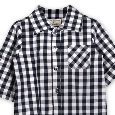Cambridge Gingham Baby Romper - Organic Cotton