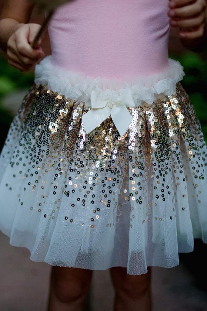 GOLDEN ROSE PETAL SKIRT, SIZE 4-6