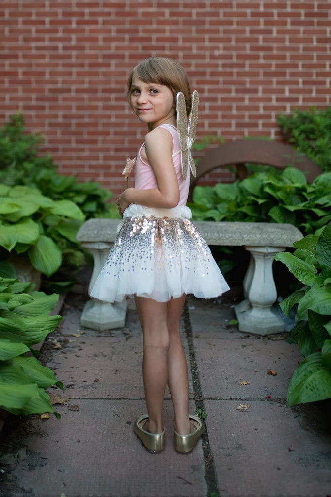 GOLDEN ROSE PETAL SKIRT, SIZE 4-6
