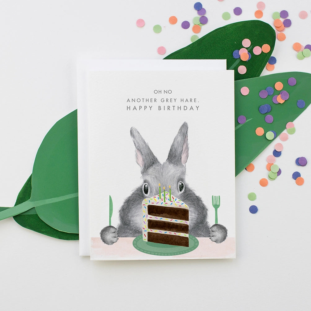 ANOTHER GREY HARE CARD
