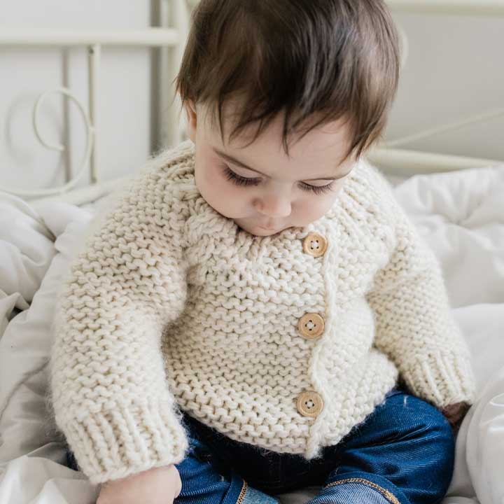 Garter Stitch Cardigan Sweater Baby & Toddler