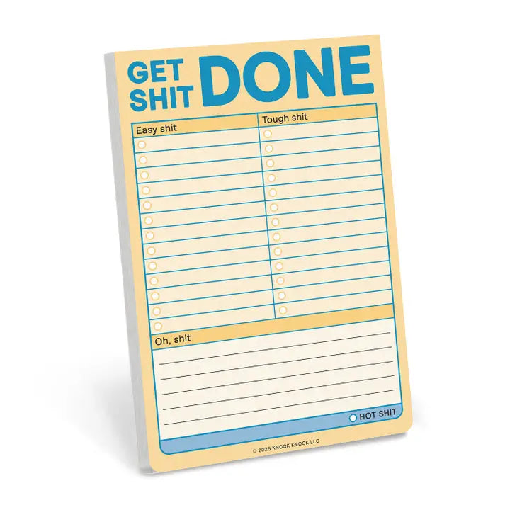 Get Shit Done Big Pastel Stickies