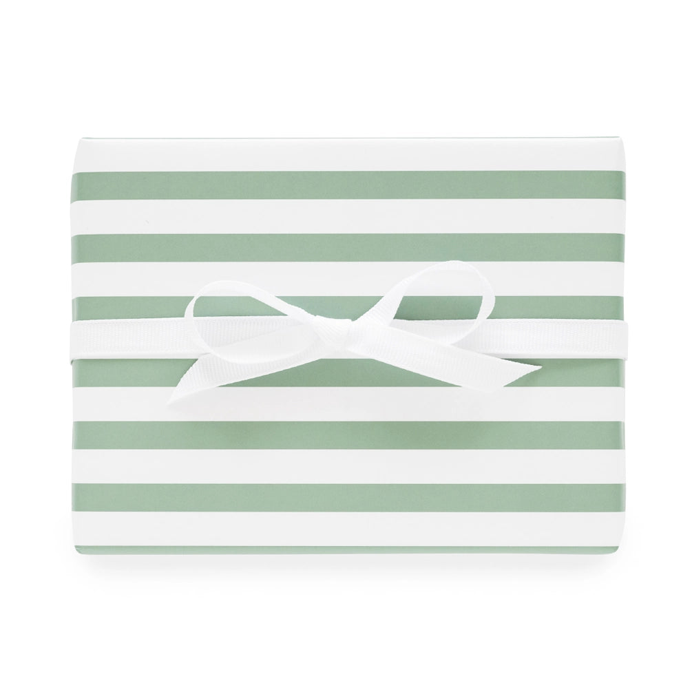Gift Wrap Roll, Dark Green Stripe