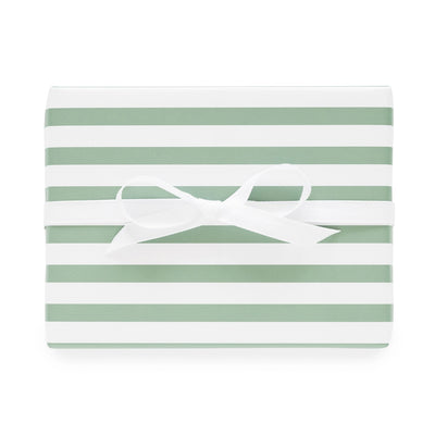 Gift Wrap Roll, Dark Green Stripe