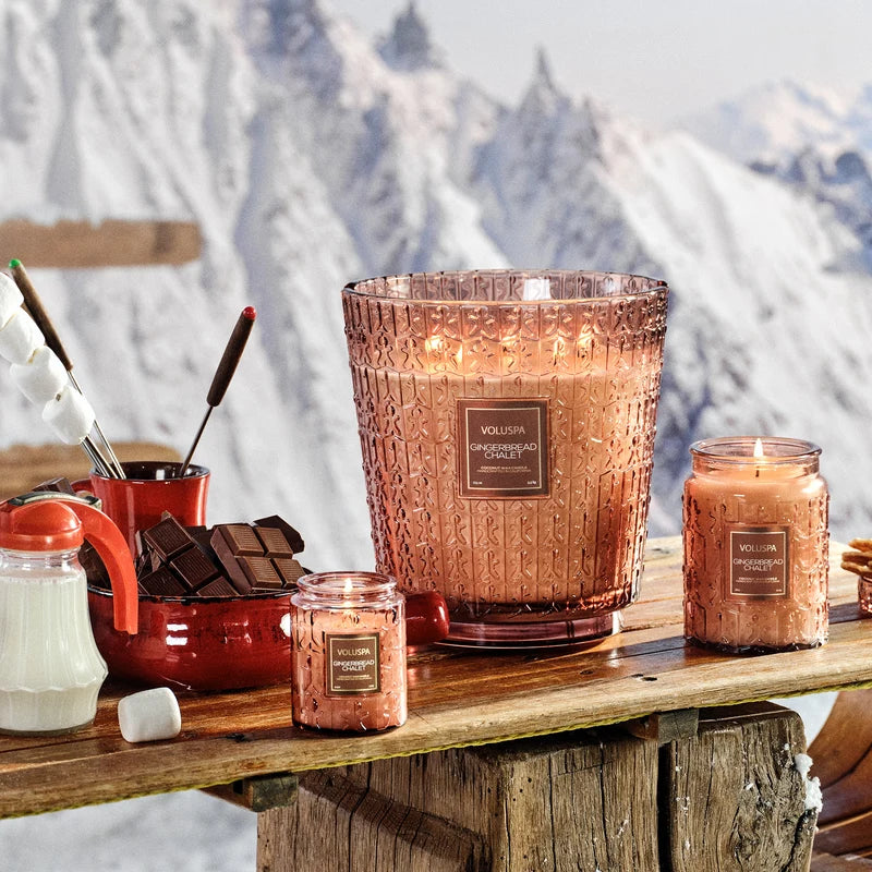 Voluspa Gingerbread Chalet, Small Jar Candle 5.5oz