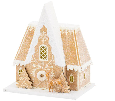 Gingerbread Chalet Paper Village