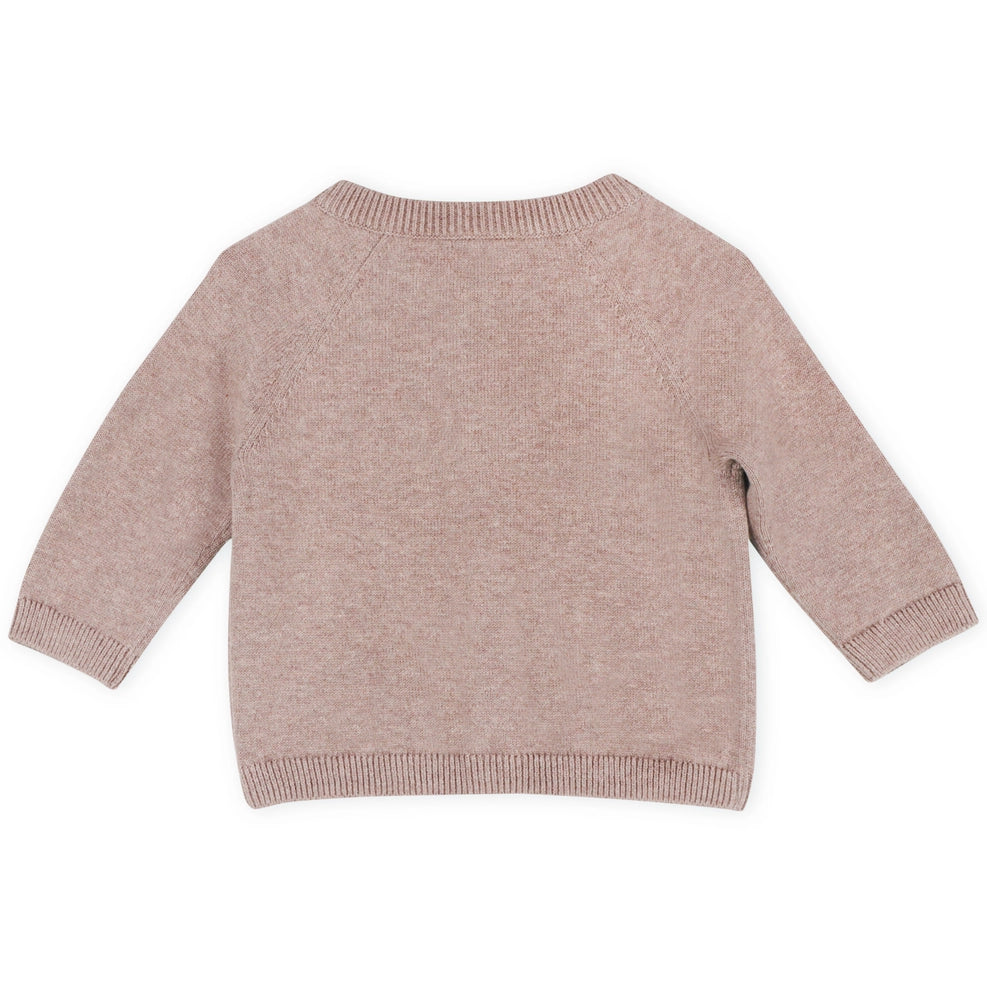 Giraffe Elephant Baby Cardigan Sweater - Organic