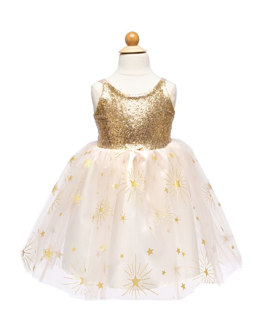 Glam Party Gold Dress, Size 3-4