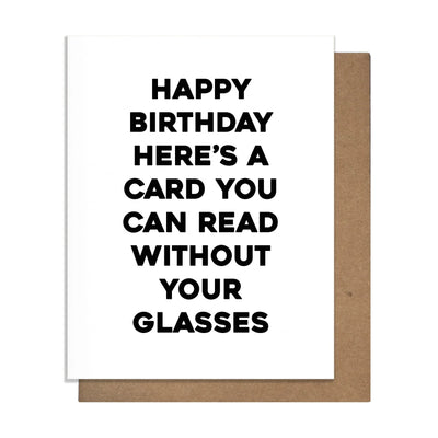 GLASSES - BIRTHDAY CARD