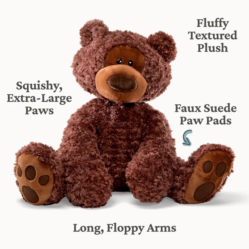 Jumbo Philbin Bear, Chocolate, 29"