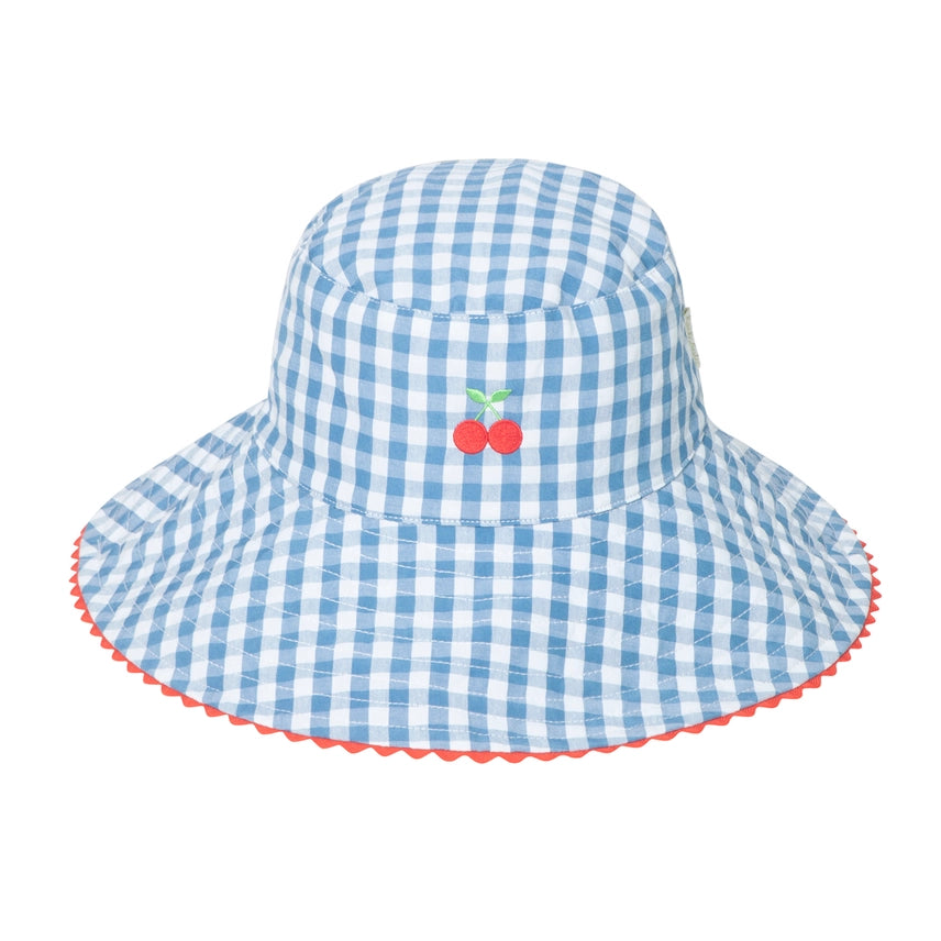 GINGHAM REVERSIBLE SUN HAT 3-6 YEARS
