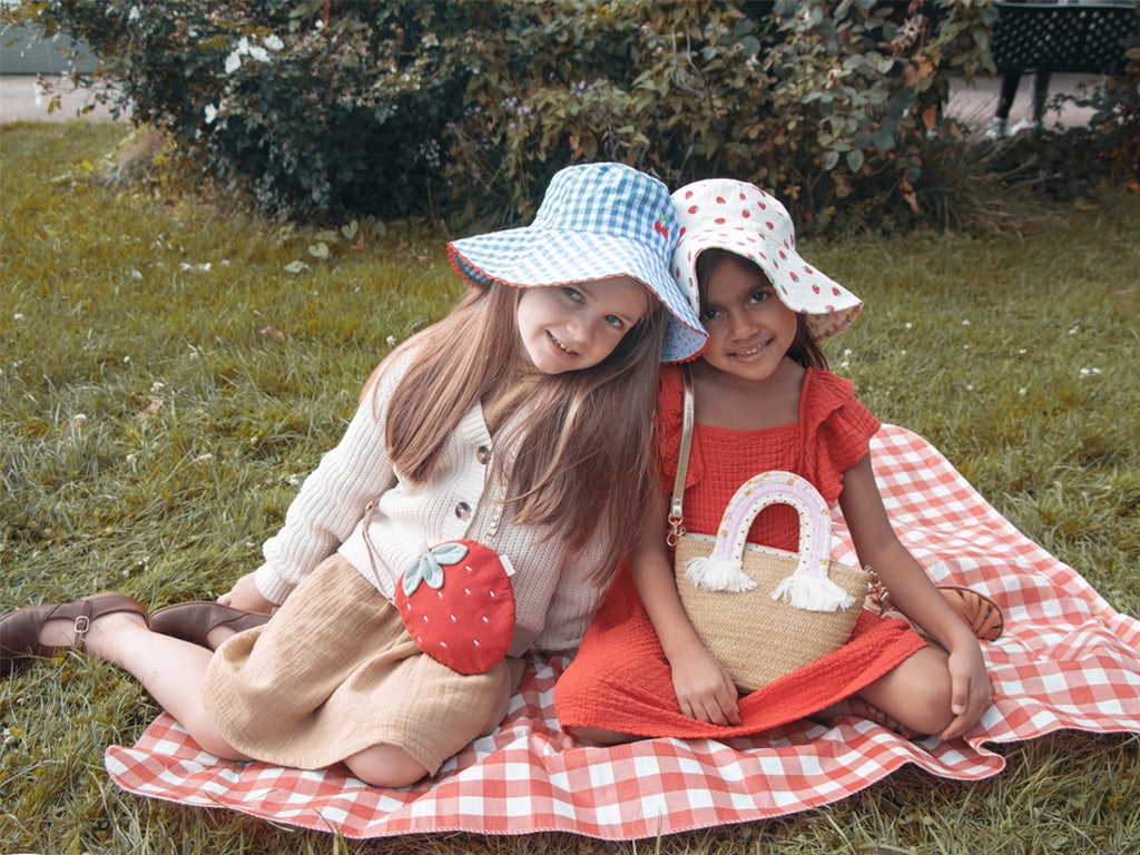 GINGHAM REVERSIBLE SUN HAT 3-6 YEARS