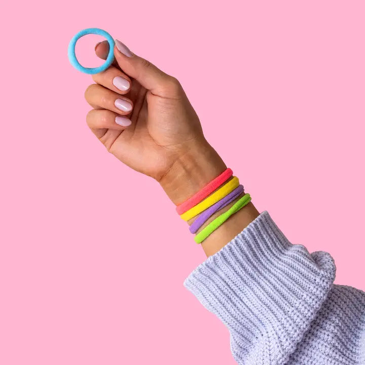 MIX & MATCH COLORFUL HAIR TIE ASSORTMENT - SET OF 20
