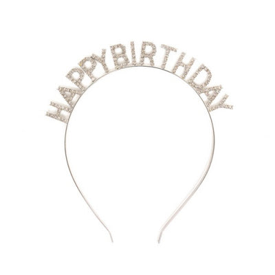 HAPPY BIRTHDAY RHINESTONE HEADBAND