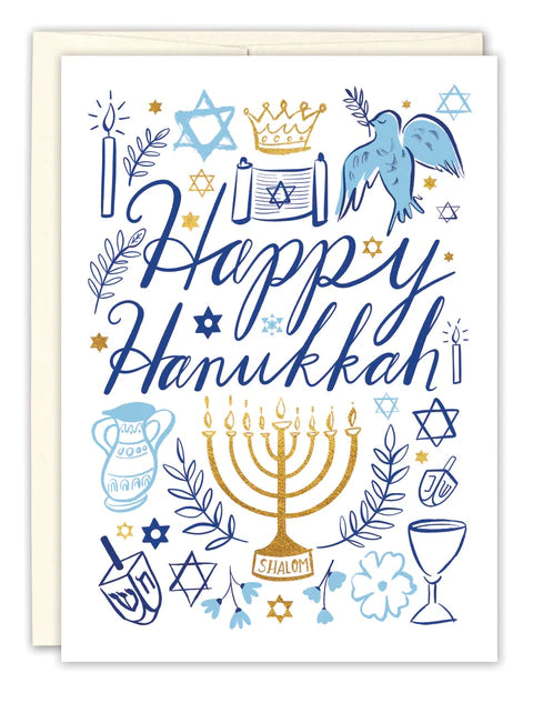 HAPPY HANUKKAH HOLIDAY CARD