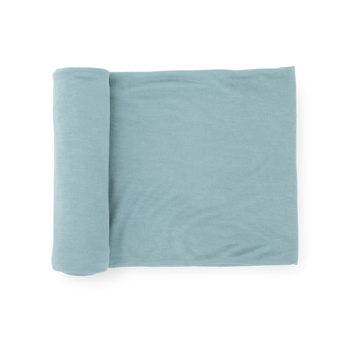 STRETCH KNIT SWADDLE BLANKET - HARBOR