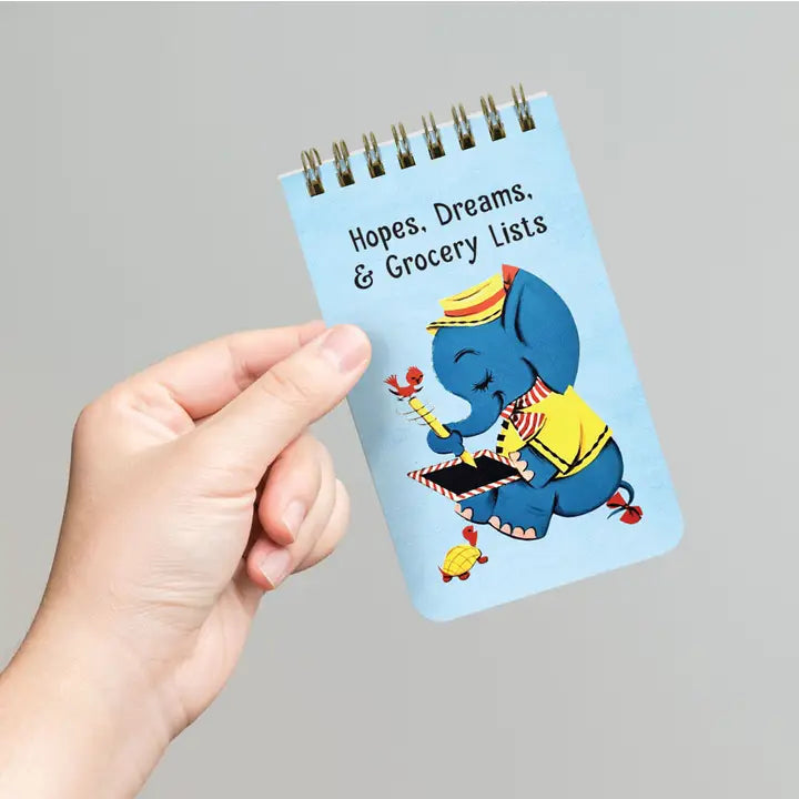 HOPES, DREAMS & GROCERY LISTS - 3x5 SPIRAL MEMO PAD