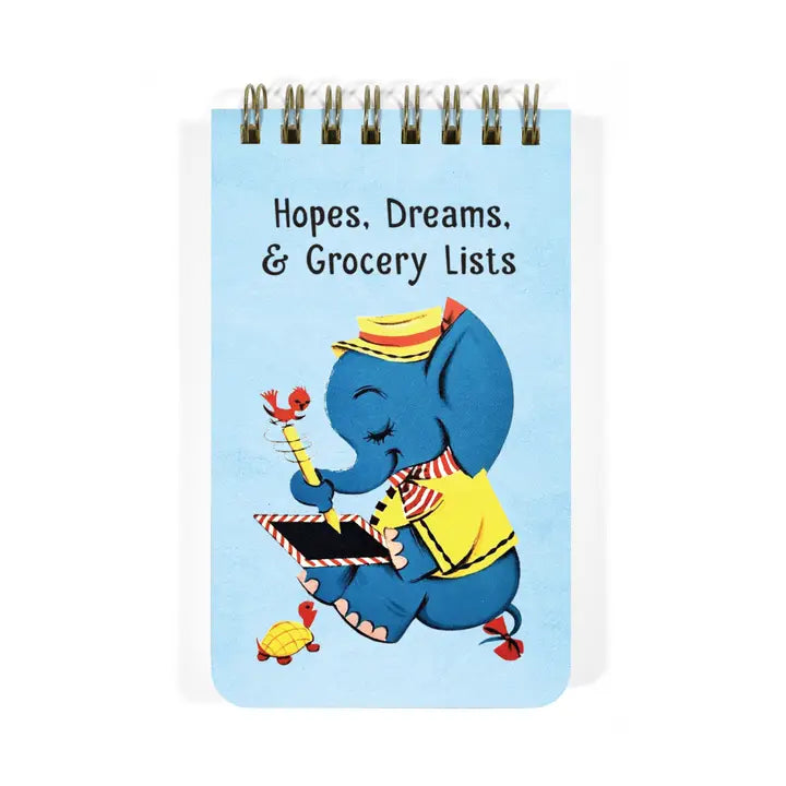 HOPES, DREAMS & GROCERY LISTS - 3x5 SPIRAL MEMO PAD