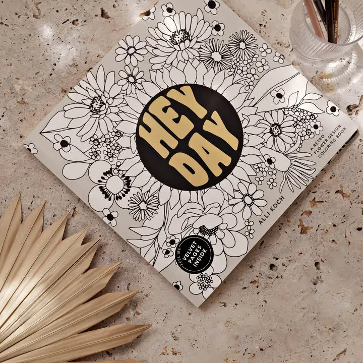 HEYDAY: A RETRO FLOWER DESIGN COLORING BOOK