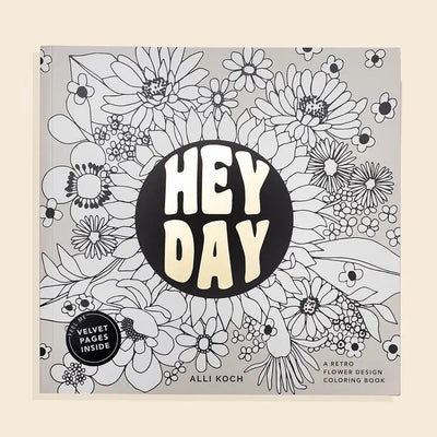 HEYDAY: A RETRO FLOWER DESIGN COLORING BOOK
