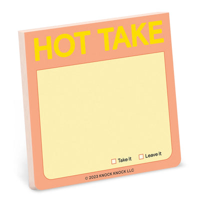 HOT TAKE STICKY NOTE